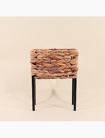 Cache-pot sur pieds jonc de mer 20x12cm