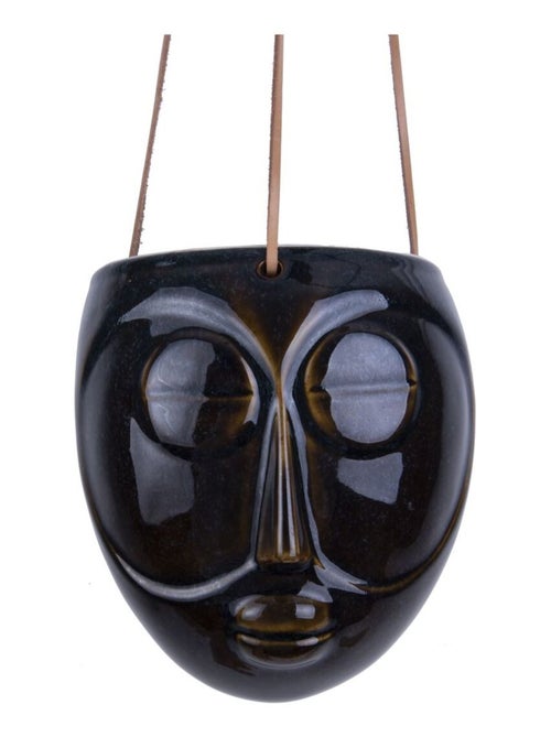 Cache-pot suspendu ovale avec motif visage MASK - Kiabi