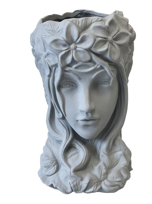 Cache pot visage féminin - Kiabi