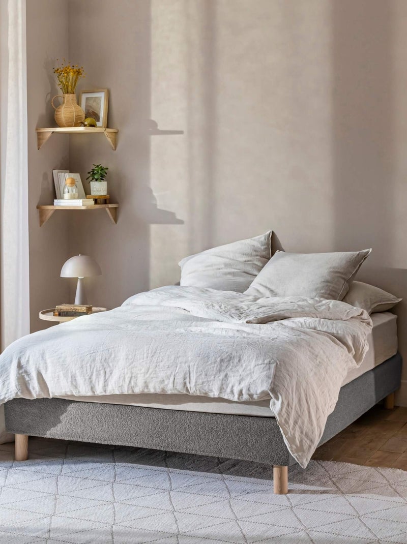 Cache-sommier bouclette Gris foncé - Kiabi