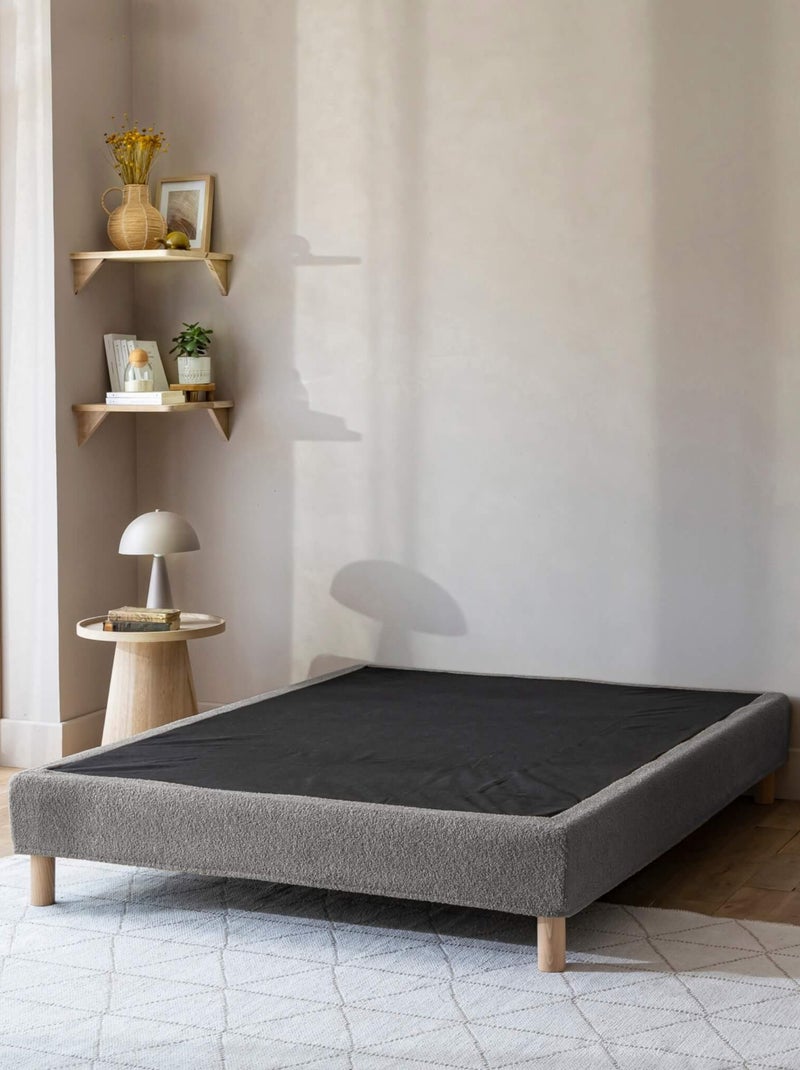 Cache-sommier bouclette Gris foncé - Kiabi