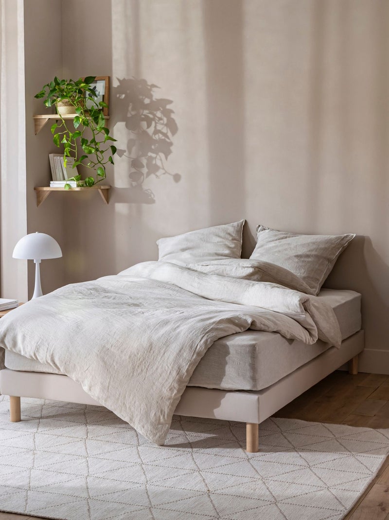 Cache sommier coton jersey Beige - Kiabi