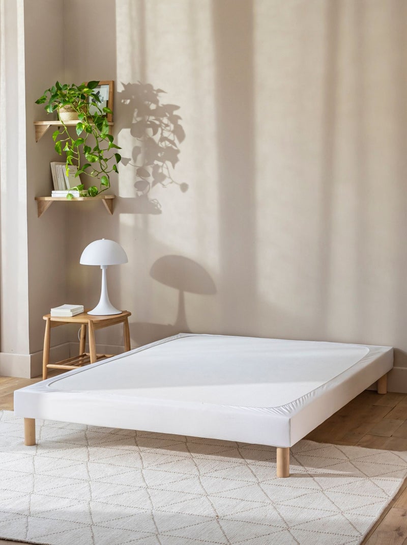 Cache sommier coton jersey Blanc - Kiabi