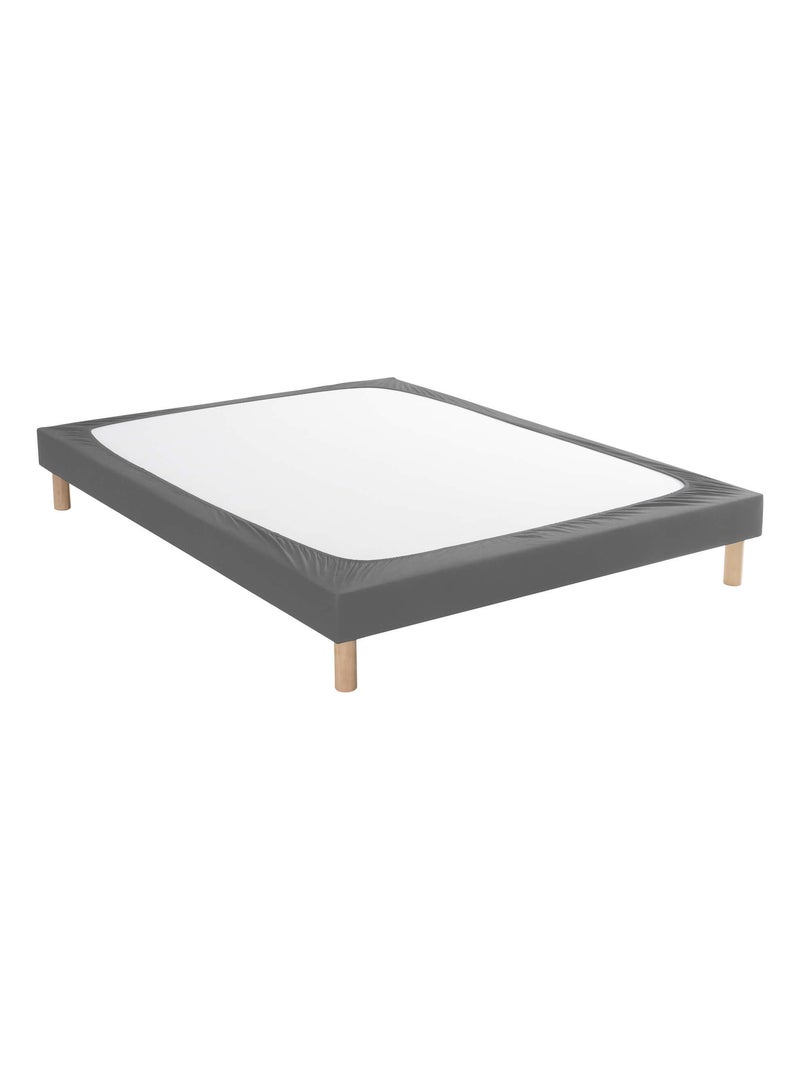 Cache sommier coton jersey gris anthracite - Kiabi