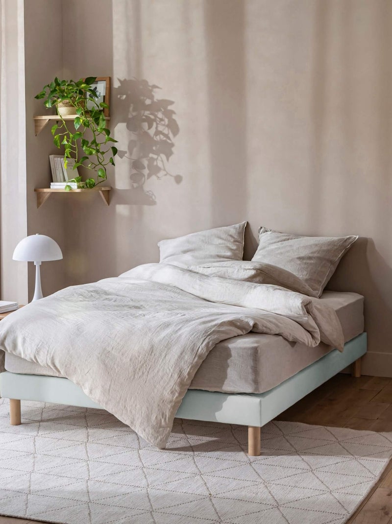 Cache sommier coton jersey Gris - Kiabi