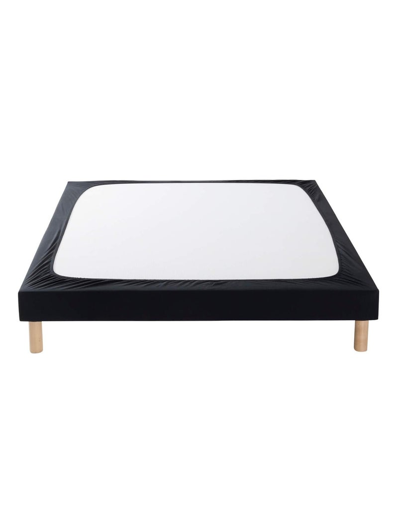 Cache sommier coton jersey Noir - Kiabi