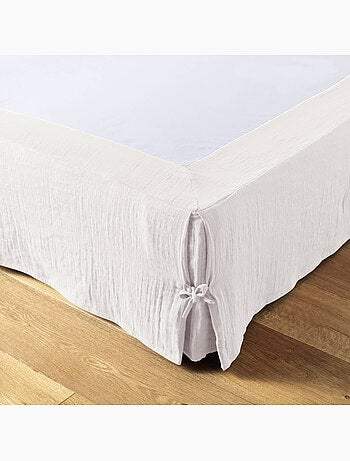 Cache sommier double gaze de coton