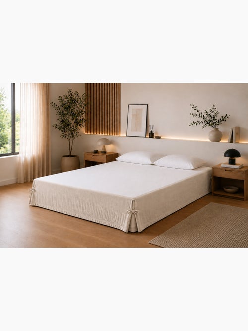 Cache-sommier Double Gaze de Coton GAÏA – Qualité Haut de Gamme - Kiabi
