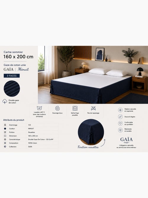 Cache-sommier Double Gaze de Coton GAÏA – Qualité Haut de Gamme - Kiabi