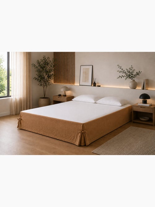 Cache-sommier Double Gaze de Coton GAÏA – Qualité Haut de Gamme - Kiabi