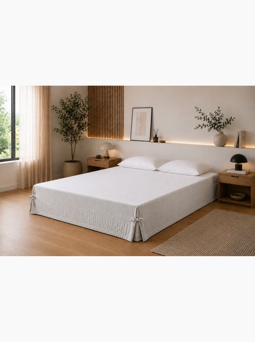 Cache-sommier Double Gaze de Coton GAÏA – Qualité Haut de Gamme - Kiabi