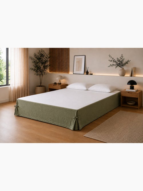 Cache-sommier Double Gaze de Coton GAÏA – Qualité Haut de Gamme - Kiabi Cache-sommier Double Gaze de Coton GAÏA – Qualité Haut de Gamme - Kiabi