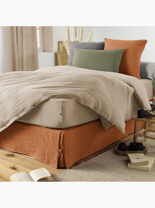 Cache-sommier Double Gaze de Coton GAÏA – Qualité Haut de Gamme - Kiabi