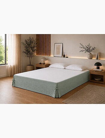 Cache-sommier Double Gaze de Coton GAÏA – Qualité Haut de Gamme