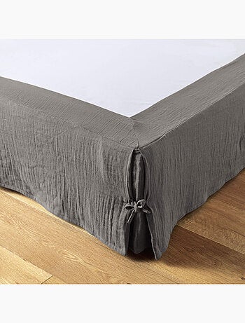 Cache sommier double gaze de coton