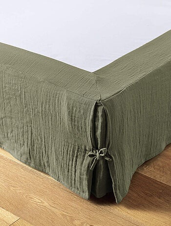 Cache sommier double gaze de coton