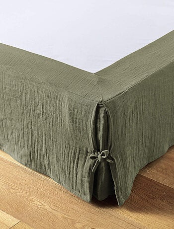 Cache sommier double gaze de coton