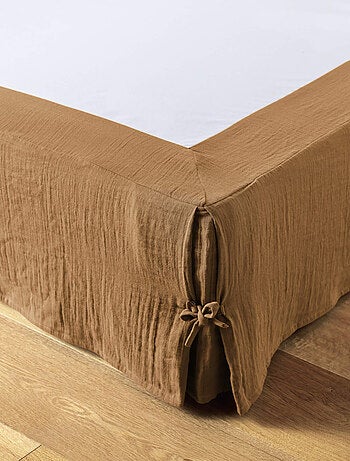 Cache sommier double gaze de coton