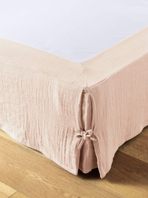 Cache sommier double gaze de coton - Kiabi Cache sommier double gaze de coton - Kiabi