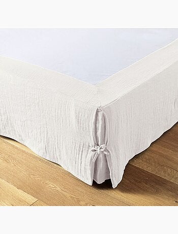 Cache sommier en double Gaze de coton