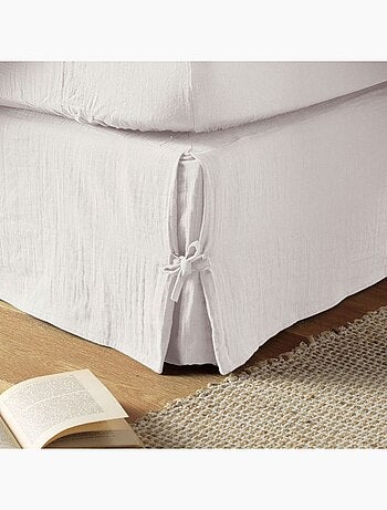 Cache sommier en double Gaze de coton