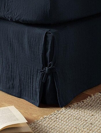 Cache sommier en double Gaze de coton