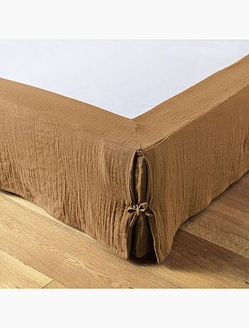 Cache sommier en double Gaze de coton