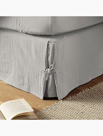 Cache sommier en double Gaze de coton