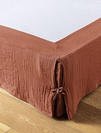 Cache sommier en double Gaze de coton