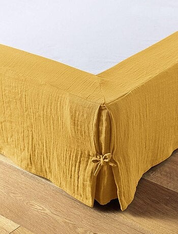 Cache sommier en double Gaze de coton