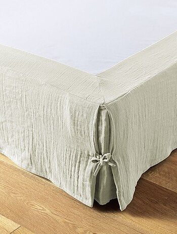 Cache sommier en double Gaze de coton