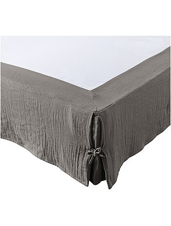 Cache sommier gaze de coton Gaia