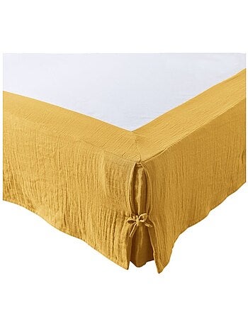 Cache sommier gaze de coton Gaia