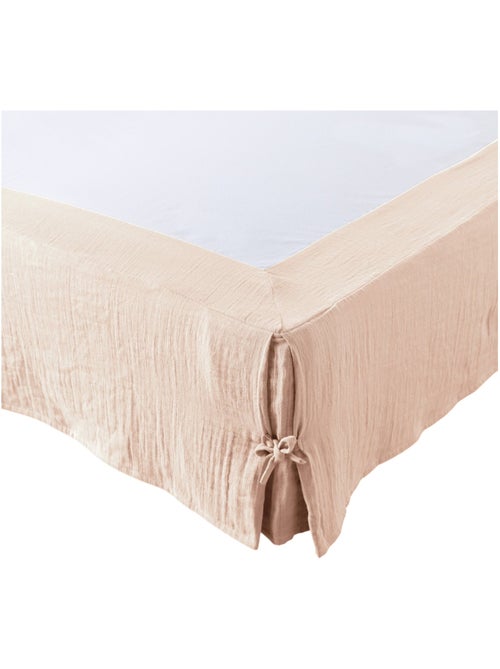 Cache sommier gaze de coton Gaia - Kiabi
