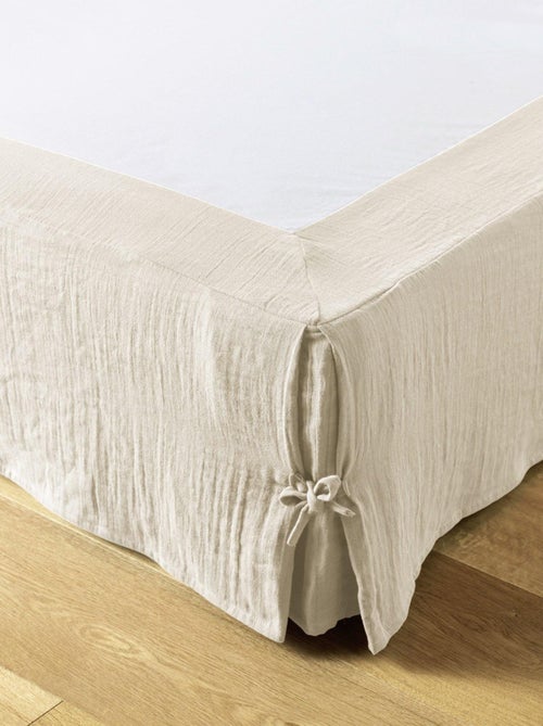 Cache sommier Gaze de coton gamme Gaia - Kiabi