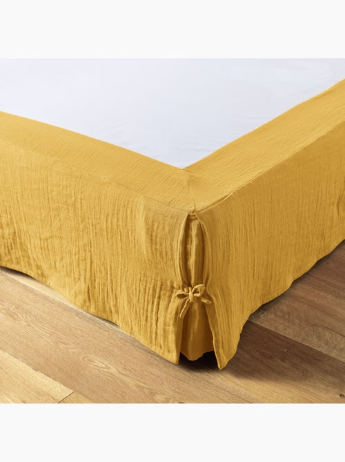 Cache sommier Gaze de coton gamme Gaia - Kiabi Cache sommier Gaze de coton gamme Gaia - Kiabi