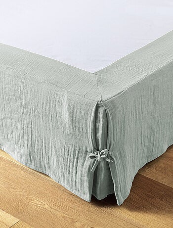 Cache sommier en double Gaze de coton