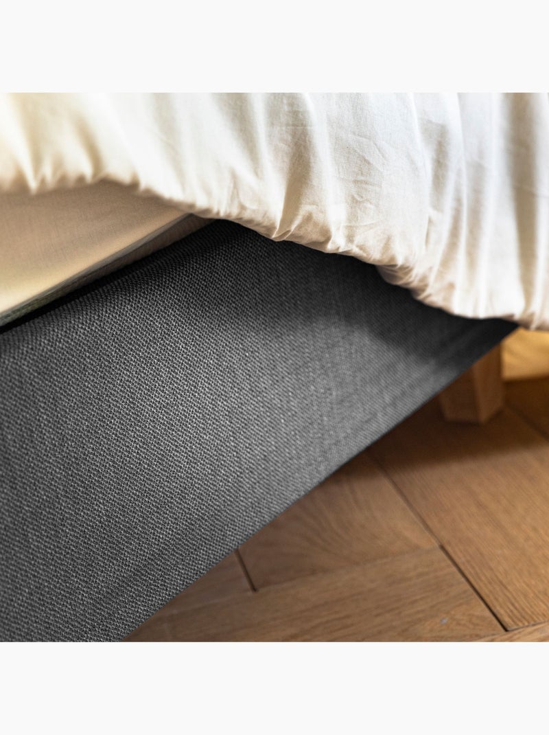 Cache-sommier intégral Leave gris anthracite - Kiabi