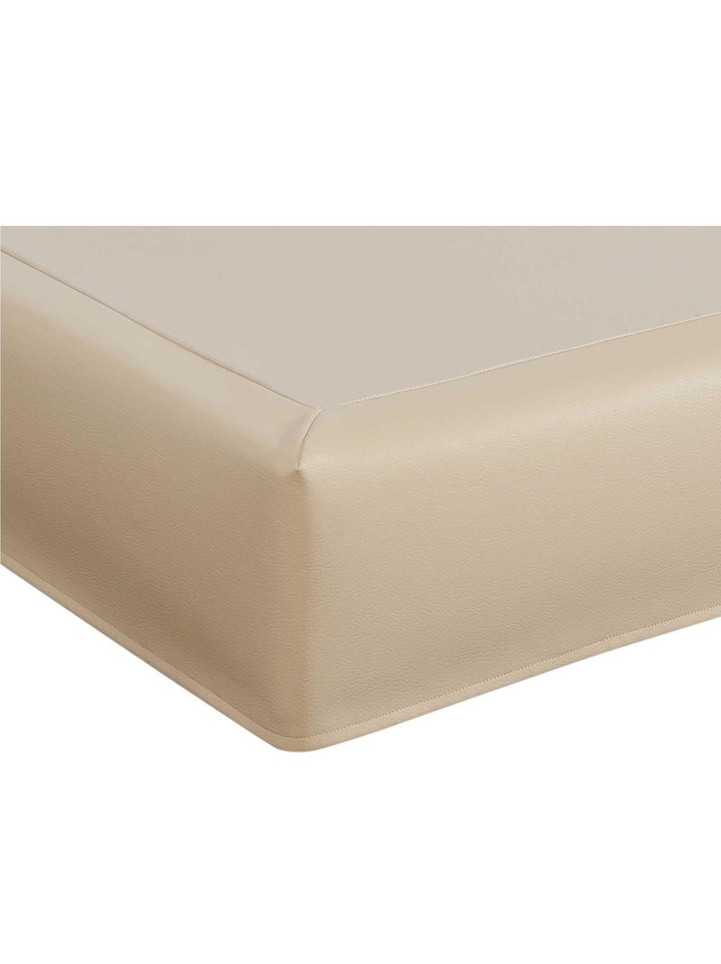 Cache-sommier intégral simili cuir Beige - Kiabi