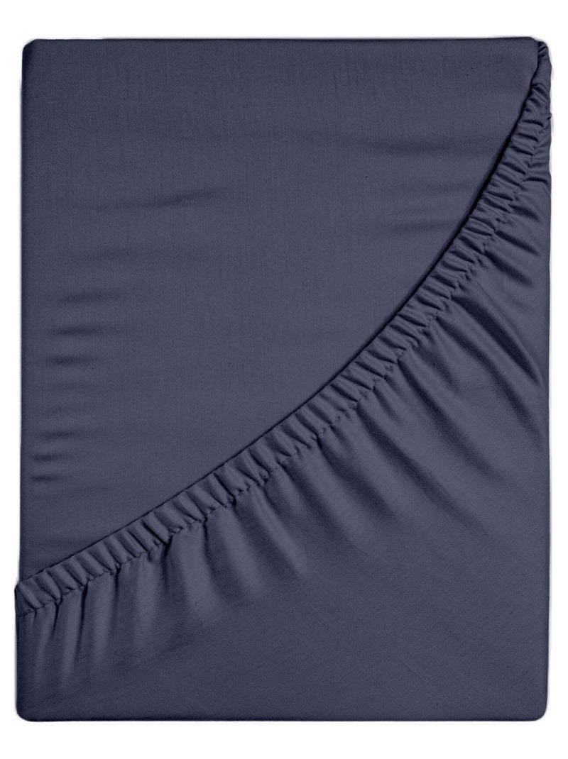 Cache-sommier jersey pour cadre à lattes Bleu marine - Kiabi