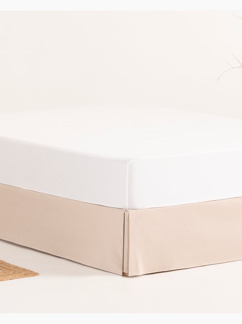 Cache-sommier, jupe de lit protectrice. Housse de sommier unie - Gamusi. - Kiabi