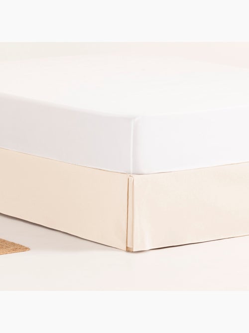 Cache-sommier, jupe de lit protectrice. Housse de sommier unie - Gamusi. - Kiabi