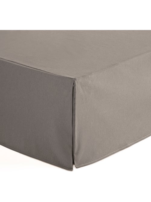 Cache-sommier, jupe de lit protectrice. Housse de sommier unie - Gamusi. - Kiabi