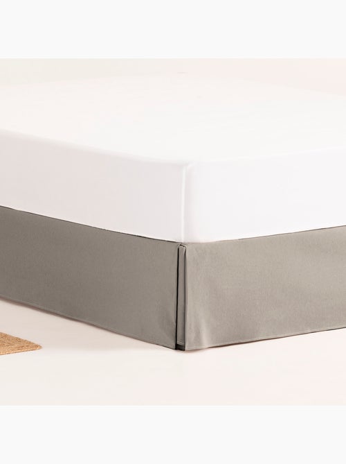 Cache-sommier, jupe de lit protectrice. Housse de sommier unie - Gamusi. - Kiabi