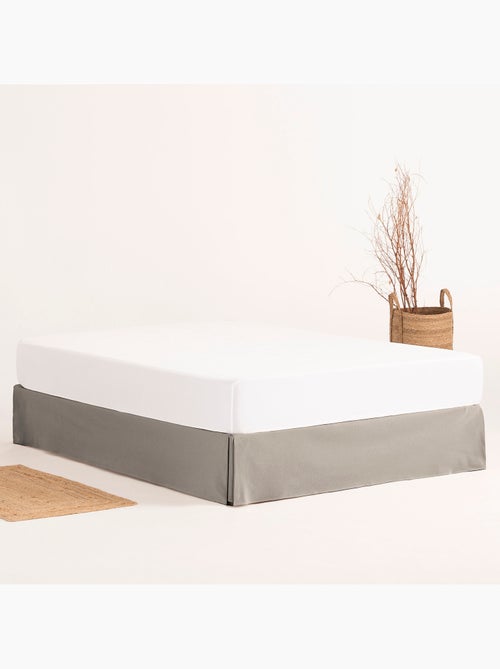 Cache-sommier, jupe de lit protectrice. Housse de sommier unie - Gamusi. - Kiabi