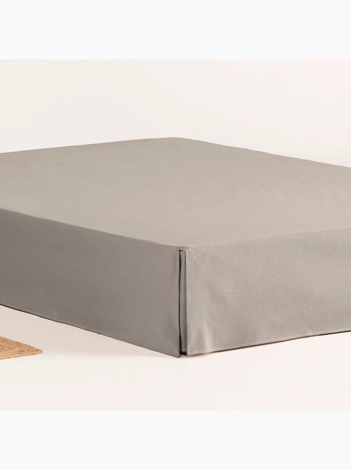 Cache-sommier, jupe de lit protectrice. Housse de sommier unie - Gamusi. - Kiabi