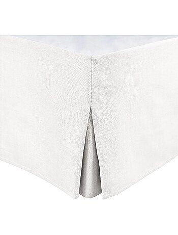 Cache sommiers 100% coton gris clair