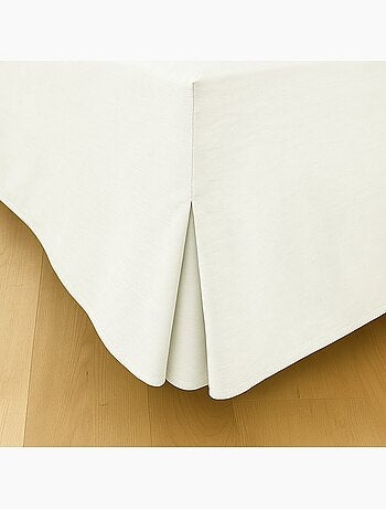 Cache sommiers 100% coton gris clair