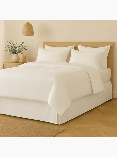Cache sommiers 100% coton blanc - Kiabi Cache sommiers 100% coton blanc - Kiabi