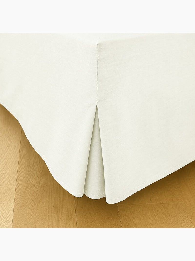 Cache sommiers 100% coton blanc Blanc - Kiabi